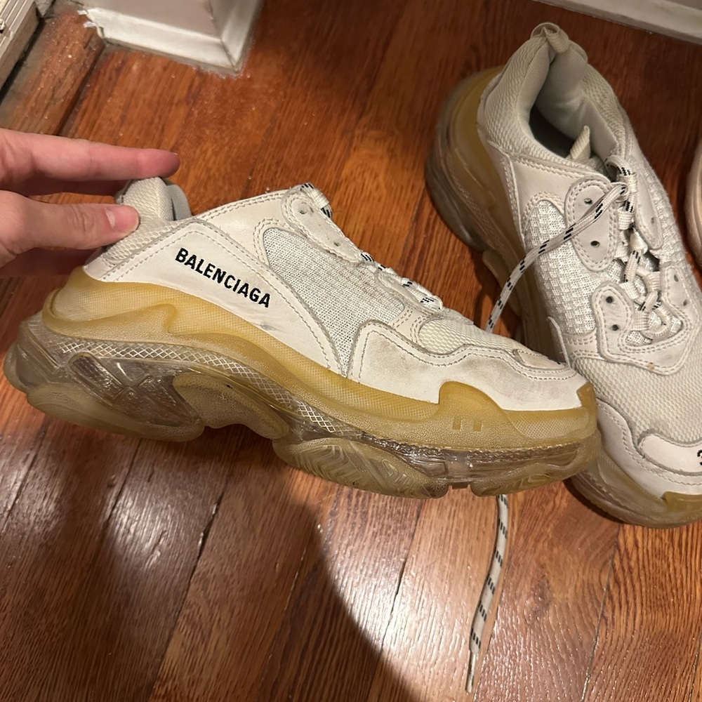 Balenciaga Sneakers in Cream and Tan